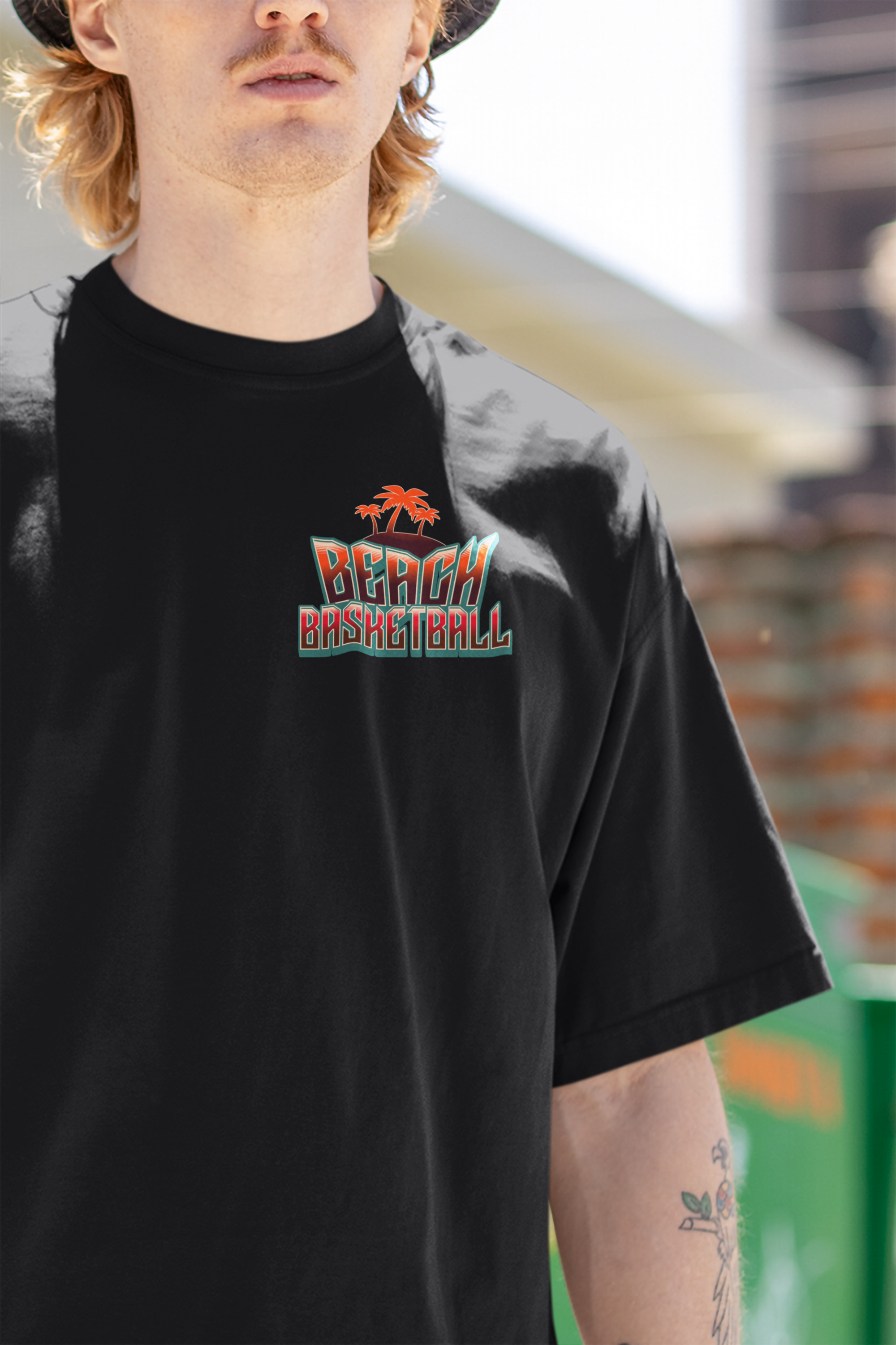 Beach Basketball T-Shirt Oversized