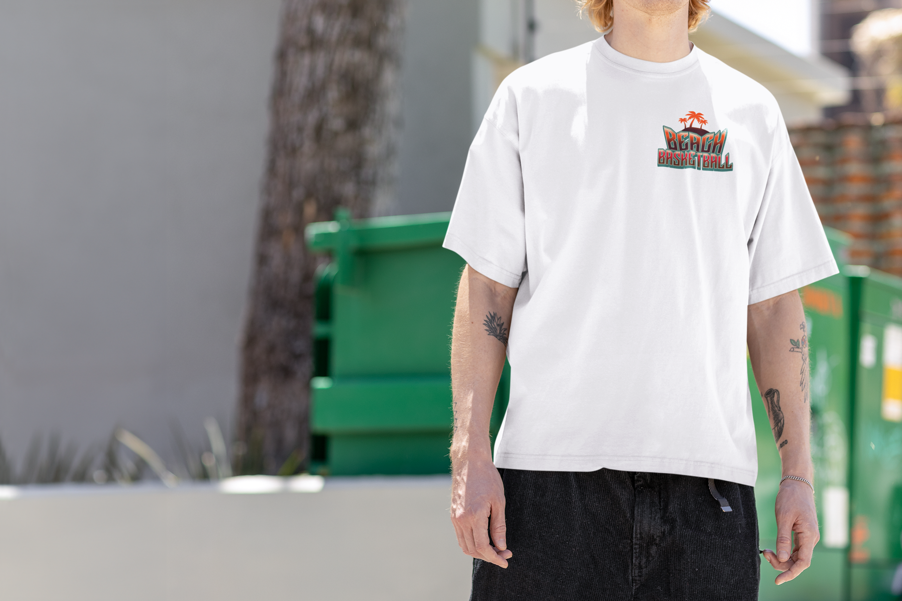 Beach Basketball T-Shirt Oversized
