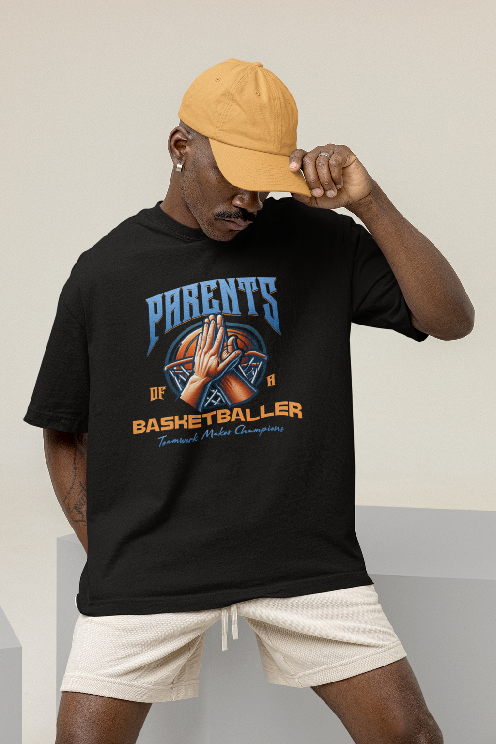 Parents of a Basketballer - Oversized T-Shirt