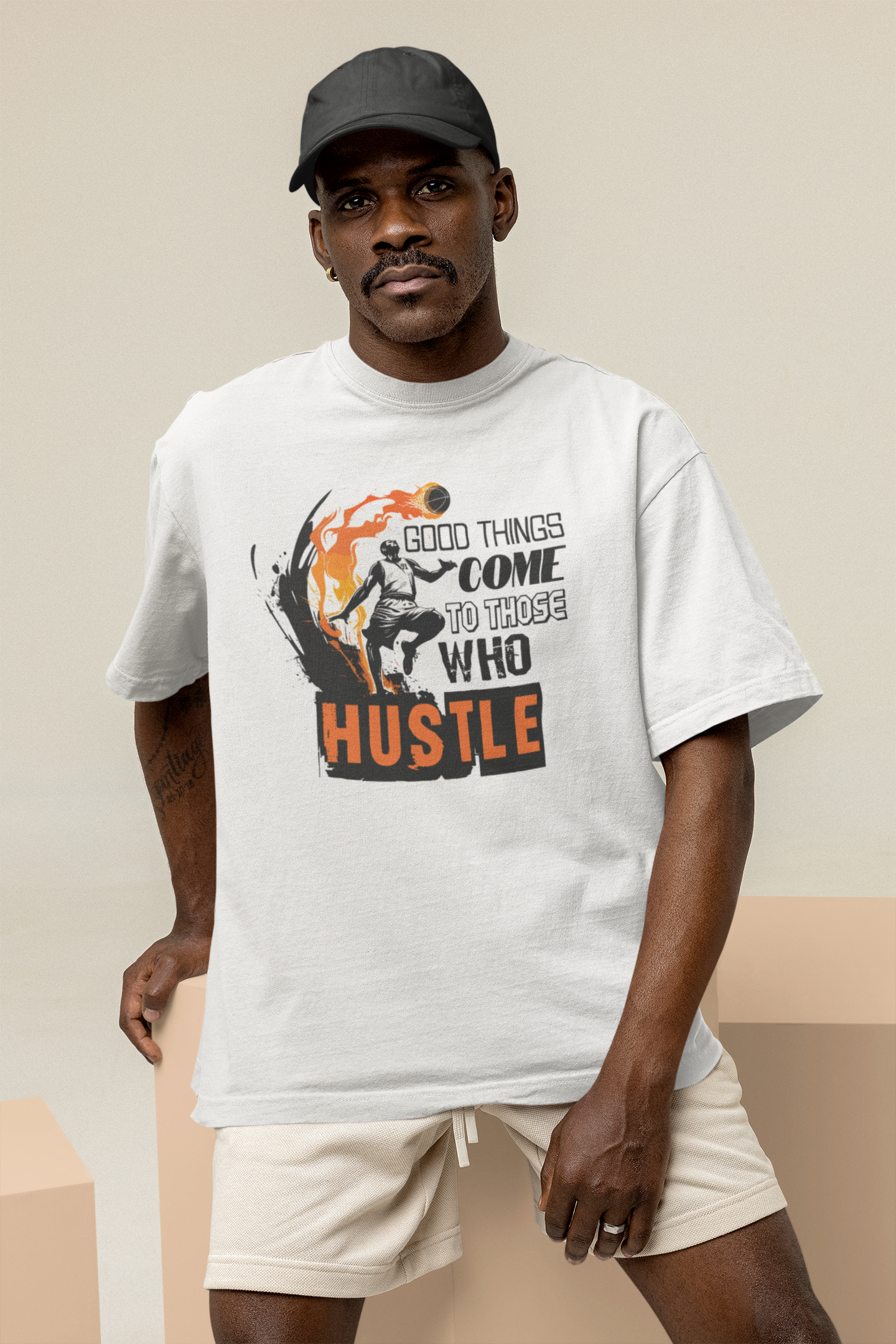 Good things come to those who Hustle T-Shirt Oversized