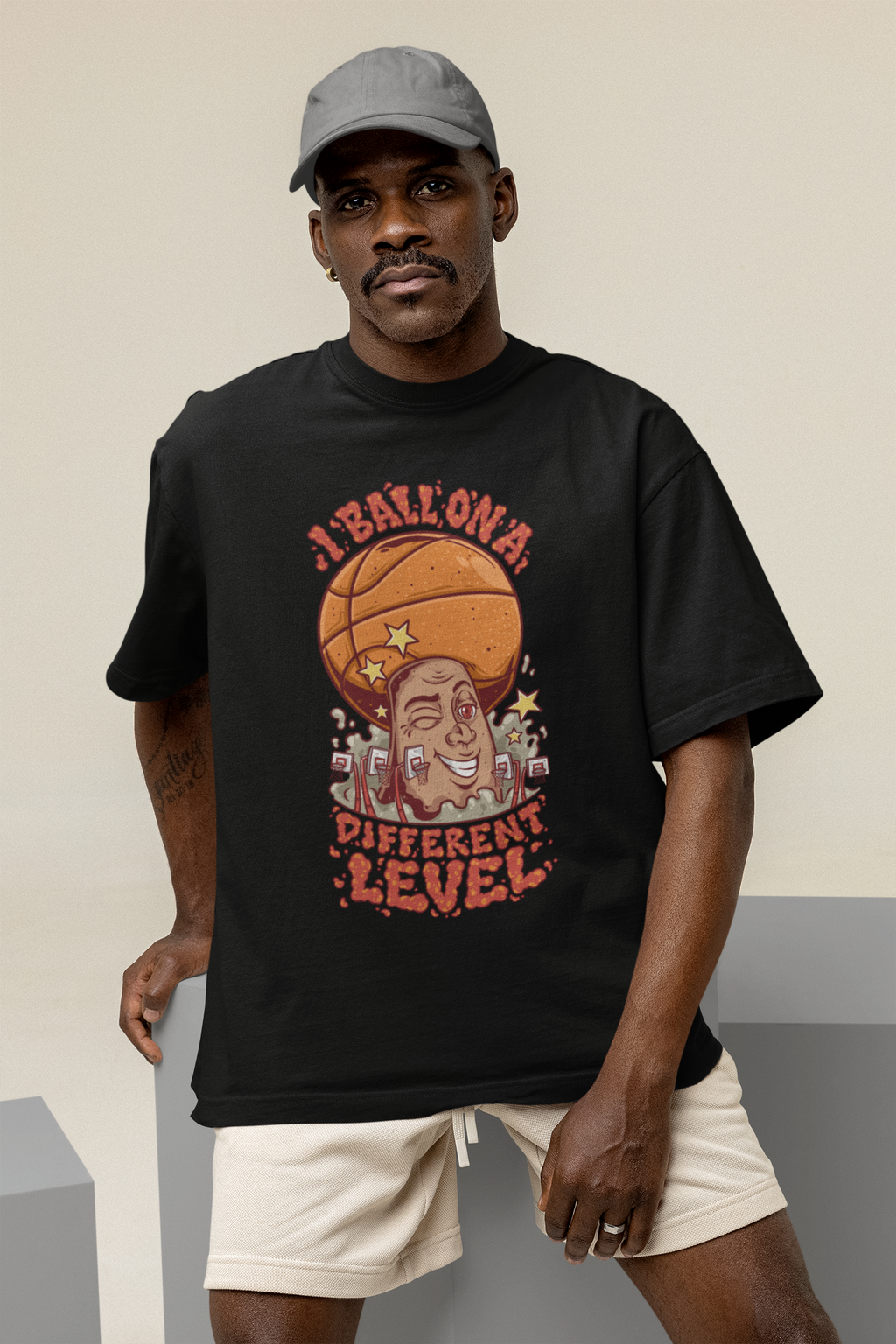 I Ball on a Different Level T-Shirt Oversized