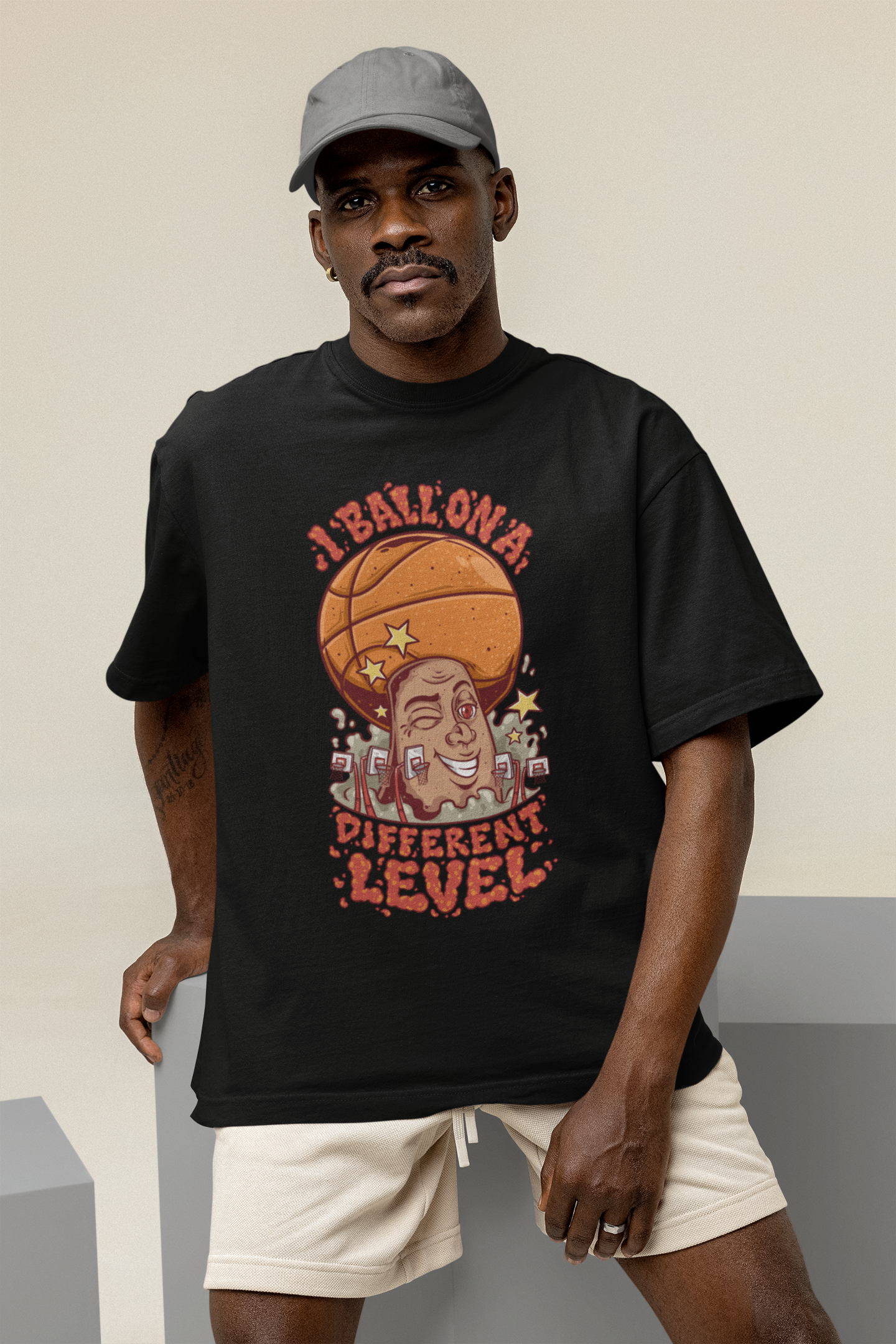 I Ball on a Different Level T-Shirt Oversized