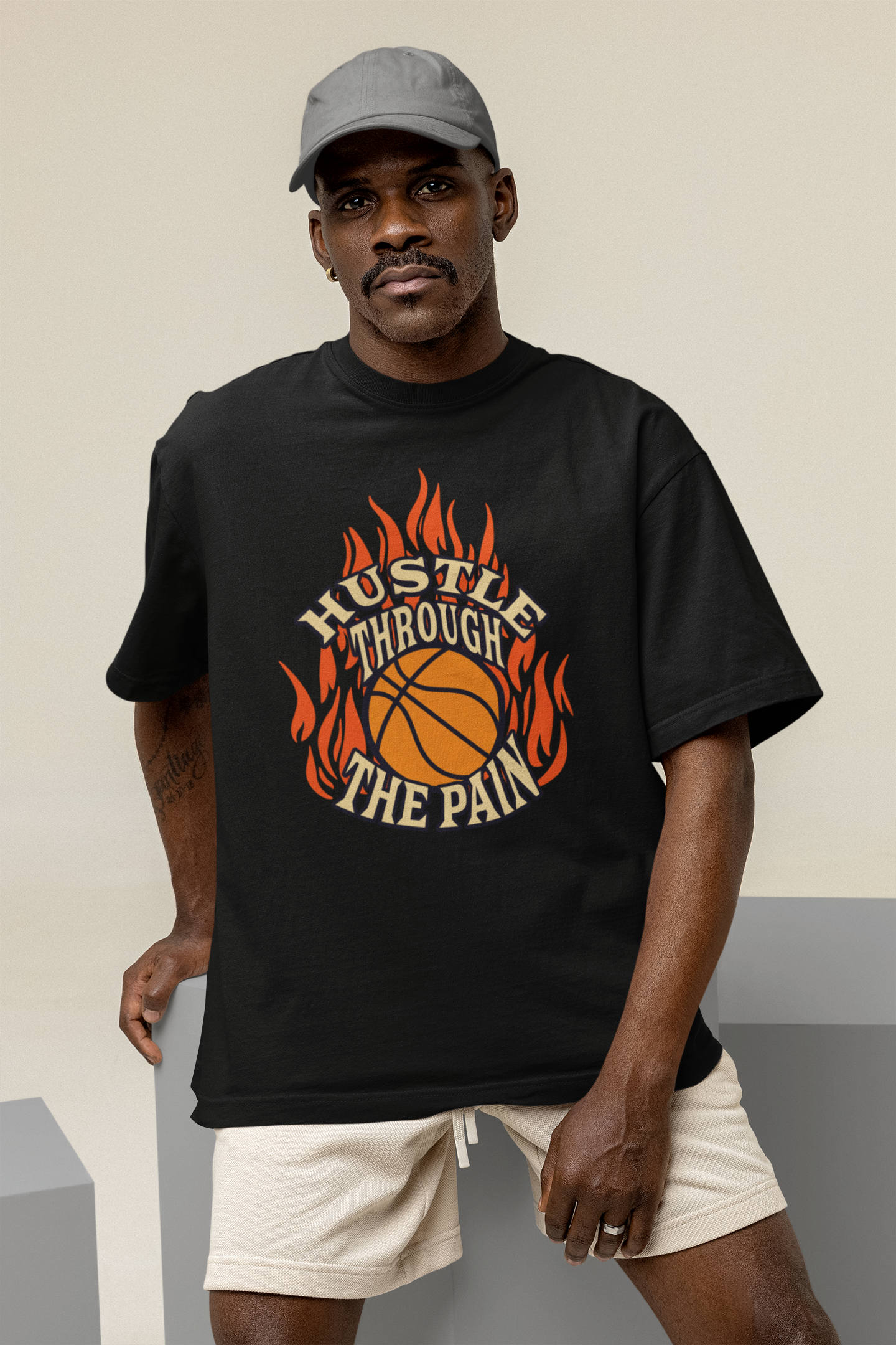 Hustle through - Oversized T-Shirt
