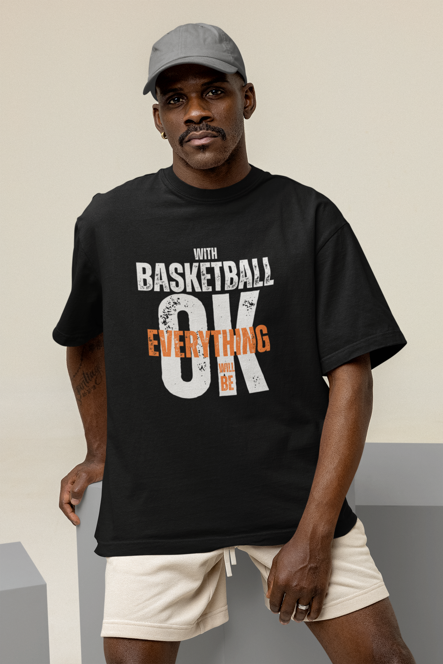 with Basketball - Oversized T-Shirt