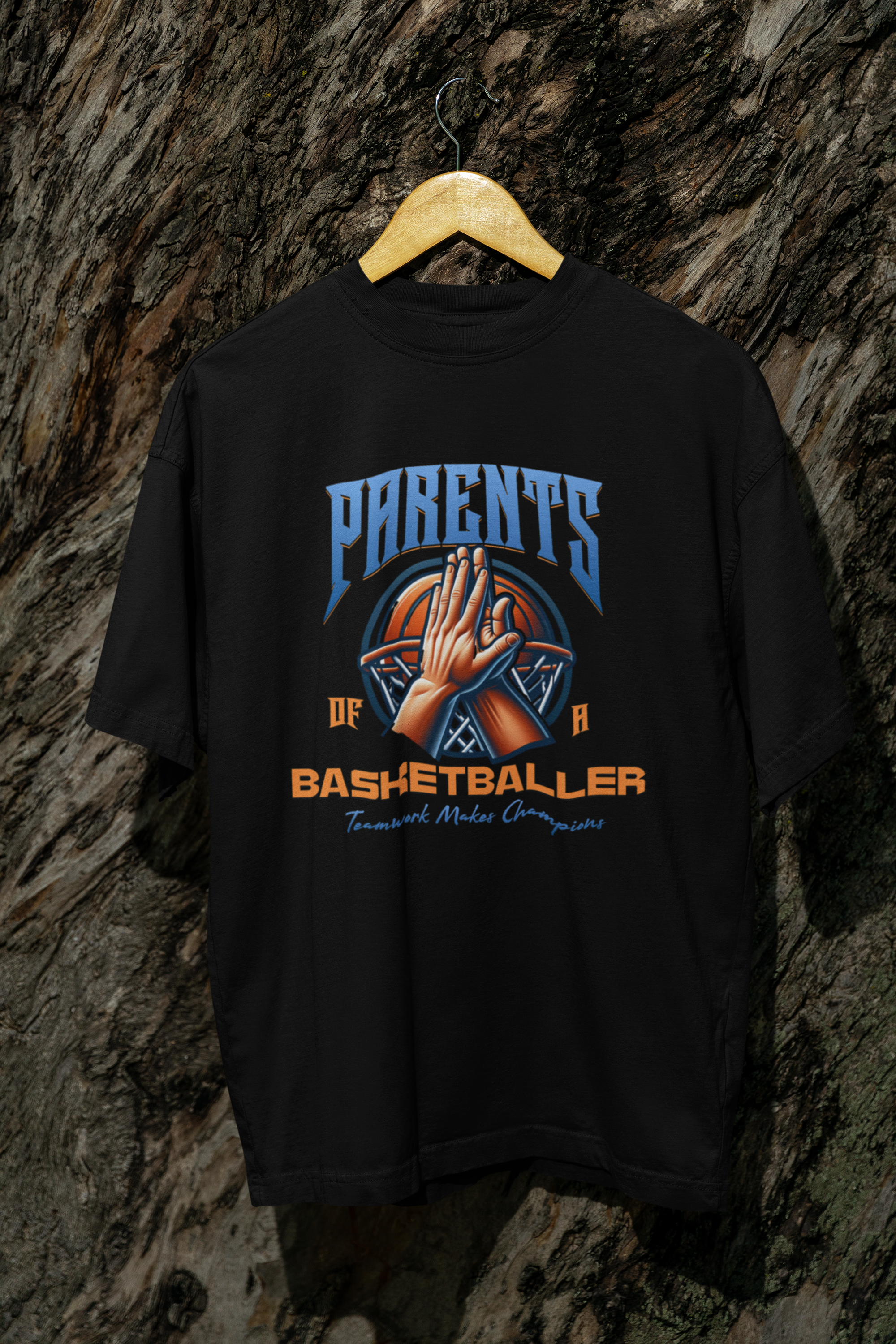 Parents of a Basketballer - Oversized T-Shirt