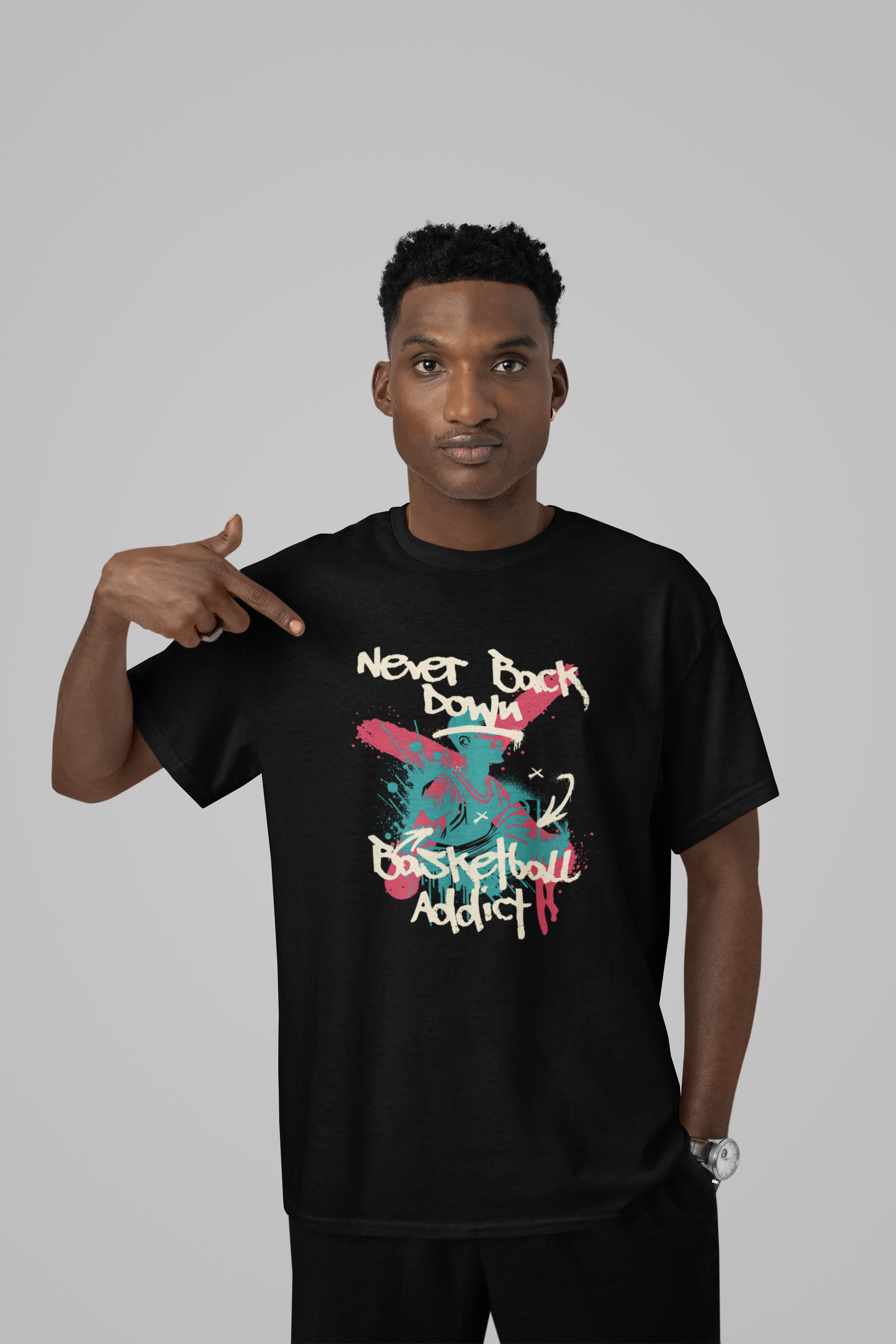 Never Back Down - Oversized Shirt
