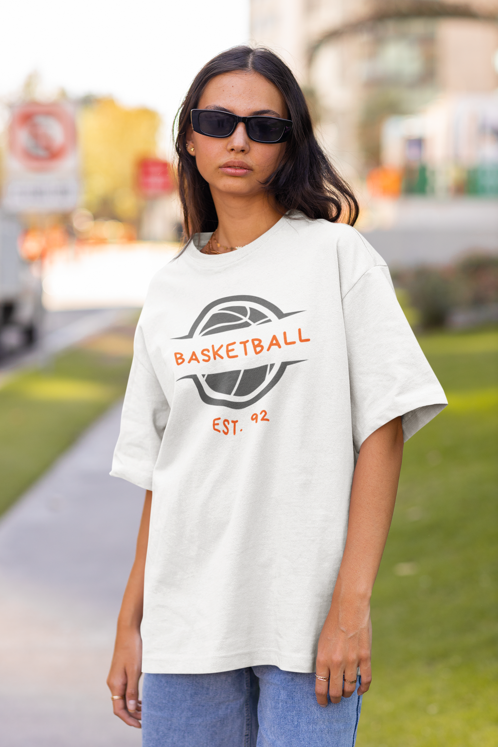 Basketball EST. 92 T-Shirt Oversized