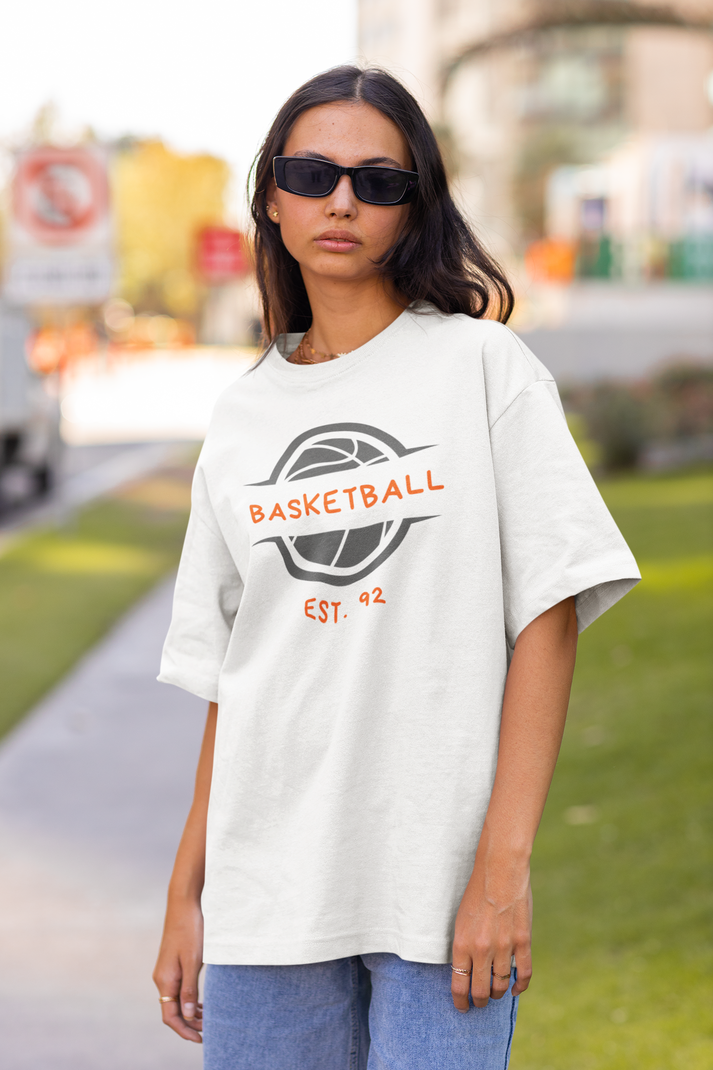 Basketball EST. 92 T-Shirt Oversized