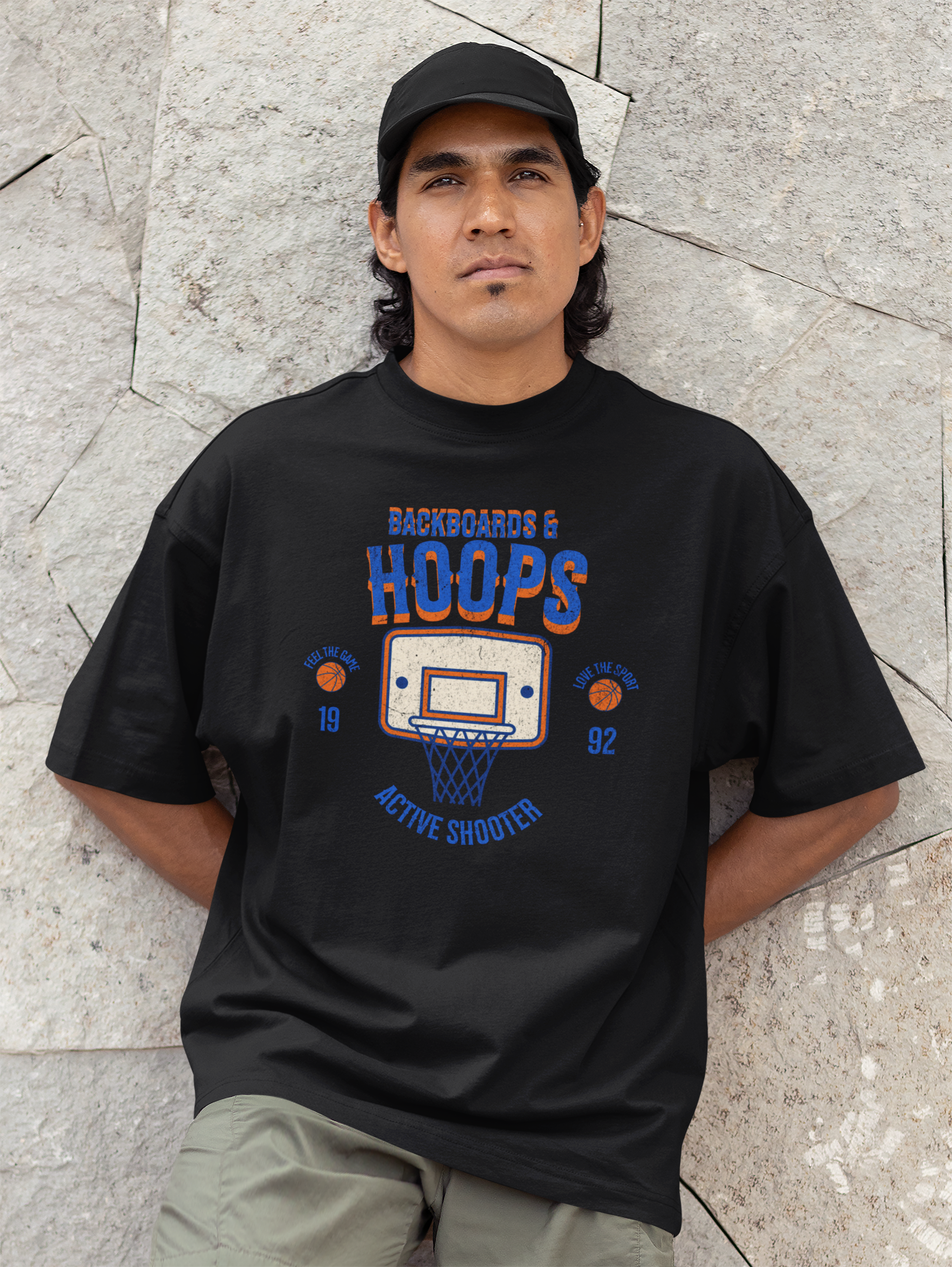 Backboards and Hoops T-Shirt Oversized
