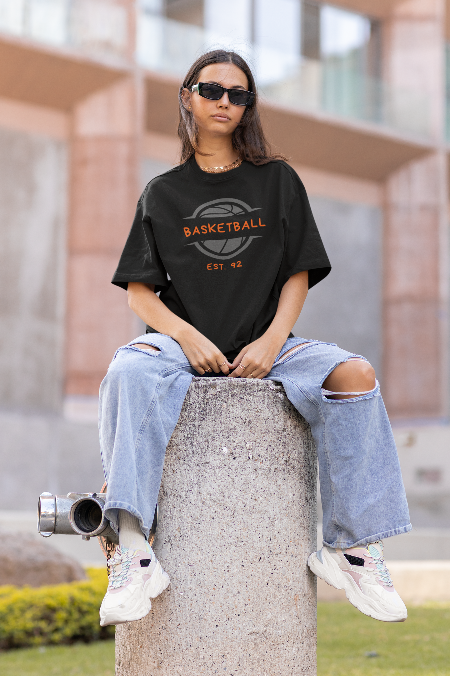Basketball EST. 92 T-Shirt Oversized